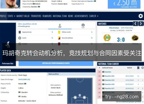 玛胡奇克转会动机分析,竞技规划与合同因素受关注 玛胡奇克转会动机分析,竞技规划与合同因素受关注